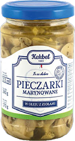 Pieczarki marynowane w oleju z ziołami